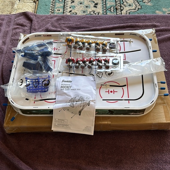 Franklin Sports Table Top Rod Hockey Game Set - Picture 1 of 2